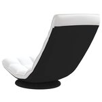 VidaXL Fauteuil de sol pivotant blanc 70x51x79 cm tissu