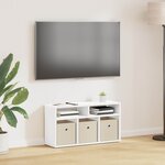 vidaXL Basboard avec tiroir Blanc 72 x 22 5 x 38 cm