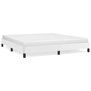 vidaXL Cadre de lit Blanc 160x200 cm Similicuir