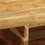 VidaXL Meuble TV mural 100x30x19 cm bois massif d'acacia