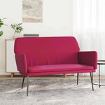 vidaXL Banc Rouge bordeaux 108x79x79 cm Velours