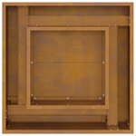 vidaXL Braise Marron 60 x 60 x 30 cm Acier