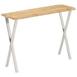 vidaXL Table console à live edge 105x33x76 cm bois de manguier massif