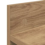 vidaXL Porte-manteau mural chêne artisanal 60 x 10.5 x 18 cm