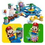 Lego 71400 super mario set d'extension la plage du maxi-oursin  avec figurines yoshi  dauphin  jouet enfants +7 ans