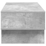 vidaXL Table basse Gris béton 100 x 46 x 35 cm Bois d'ingénierie