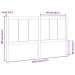 vidaXL Tête de lit 145 5x4x100 cm Bois massif de pin