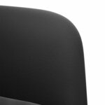 vidaXL Fauteuil avec accoudoirs noir 54 cm velours