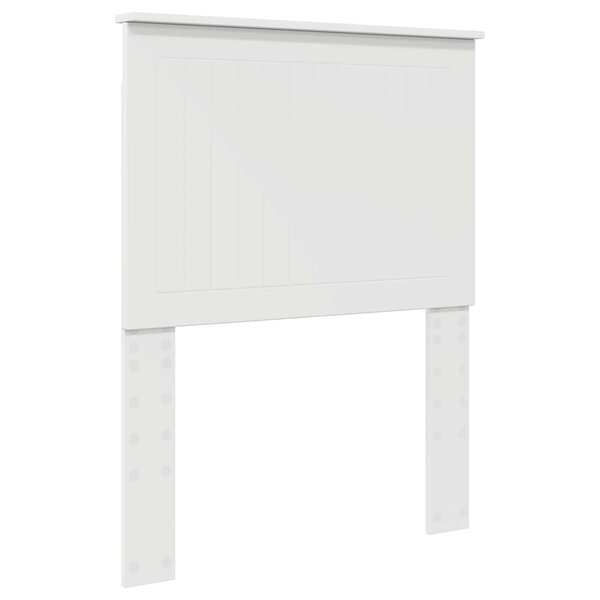 vidaXL Tête de lit avec tête de lit Blanc 75 cm Bois d'ingénierie