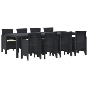 vidaXL Ensemble de salle à manger pour jardin 9 pc Anthracite