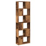 vidaXL Bibliothèque/Séparateur de pièce vieux bois 60x24x186 cm
