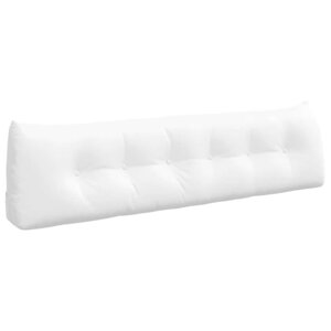 vidaXL Coussin de Dos Blanc 180 x 24 x 50 cm tissu