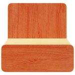 vidaXL Table de chevet avec tiroir 2 Pièces Marron cire 44 x 32 5 x 40 cm