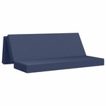 vidaXL Canapé-lit pliable 200 x 67 x 45 cm Bleu