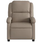vidaXL Fauteuil de massage inclinable Cappuccino Similicuir