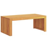 vidaXL Table Basse de Jardin 90x45x35 cm Bois Massif Acacia