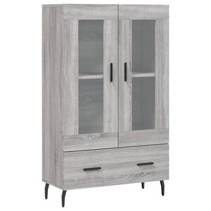 vidaXL Buffet haut sonoma gris 69 5x31x115 cm bois d'ingénierie