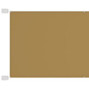 vidaXL Auvent vertical Beige 140x1000 cm Tissu oxford