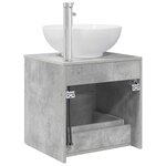 vidaXL Vanité de lavabo mural Gris béton 49 5 x 44 5 x 66 5 cm
