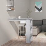 vidaXL Table bar murale Sonoma gris 102x45x103 5 cm Bois d'ingénierie