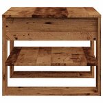 vidaXL Table basse vieux bois 55 5x55x45 cm bois d'ingénierie