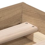 vidaXL Cadre de lit sans matelas chêne artisanal 100x200 cm