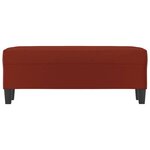Banc banquette rouge bordeau x 100 x 35 x 41 cm similicuir 02_0010624