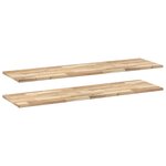 vidaXL Étagères flottantes 2 Pièces 160x40x2 cm acacia massif non traité