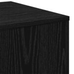 vidaXL Table Gigogne 3 Pièces Chêne noir Bois d'ingénierie