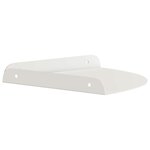 vidaXL Étagère flottante avec étagère 2 Pièces Blanc 24 x 24 x 2 cm