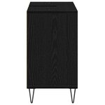 vidaXL Coiffeuse chêne noir Chêne noir MDF Moyenne Coiffeuse chêne noir