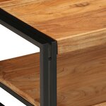 vidaXL Table basse 70x50x38 cm bois massif acacia
