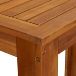 vidaXL Ensemble de bar de jardin 9 Pièces Bois d'acacia solide