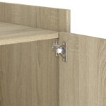 vidaXL Table de chevet chêne sonoma 45x50x50 cm bois d’ingénierie