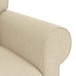 vidaXL Canapé 2 Pièces Crème 175 x 82 x 80 cm tissu