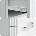 vidaXL Cabinet de chevet mural avec tiroir Blanc 33 x 34 5 x 40 cm