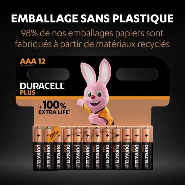 Lot de 8 piles alcalines AAA, LR03, 1,5 V, longue durée, puissantes