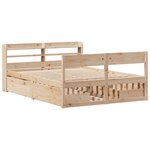 vidaXL Cadre de lit sans matelas 150x200 cm bois de pin massif