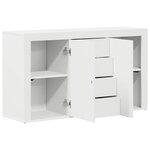 vidaXL Buffet avec tiroir Blanc 120 x 36 x 69 cm Bois d'ingénierie