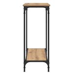 vidaXL Table console avec étagère chêne artisanal 101 x 30.5 x 75 cm