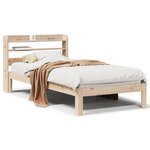 vidaXL Cadre de lit avec tête de lit sans matelas 100x200 cm