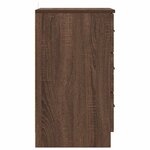 vidaXL Cabinet de chevet avec tiroir Chêne marron 38 x 38 x 66 cm