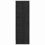 vidaXL Étagère Chêne noir 80 x 24 x 76 cm Bois d'ingénierie