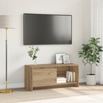 vidaXL Meuble TV chêne artisanal Bois d'ingénierie