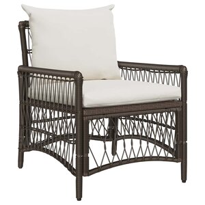 vidaXL Chaise de jardin Marron 60 x 70 x 78cm polyrotin