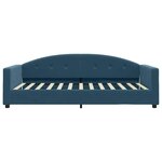 vidaXL Lit de repos sans matelas bleu 100x200 cm velours
