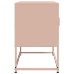 vidaXL Meuble TV rose 68x39x60 5 cm acier