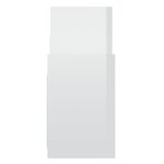 vidaXL Armoire latérale Blanc brillant 60x26x60 cm Aggloméré
