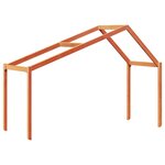 vidaXL Lit superposé avec toit cire marron 90x200cm bois de pin massif
