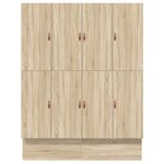 vidaXL Cadre de Lit de Rangement en Chêne Sonoma 180x200 cm